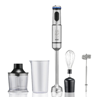 Mixeur Plongeant RAF 5-en-1 1200W 700mL à Vitesse Variable en Acier Inoxydable SUS304 pour Smoothies, Soupes, Hachage et Cuisson 220-240V