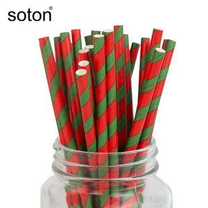 Cannucce biodegradabili monouso 6x7mm cannucce di carta in oro e rosa per feste - Product Image 4