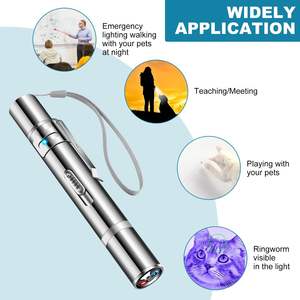 Fournisseurs personnalisés d'animaux de compagnie Jouet pointeur de lumière LED interactif avec point rouge en plastique Assurance commerciale pour chats - Product Image 6