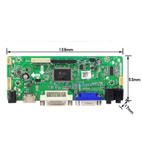 Carte de pilote de contrôleur LCD de Signal LVDS direct d'usine Mini entrée de carte AD pour poussoir de pièce de monnaie de panneau LCD et Machine de jeu