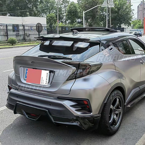 สปอยเลอร์กลางฝากระโปรงท้ายรถยนต์ Toyota CHR ปี 2016 17 18 19 20  วัสดุ FRP คาร์บอนไฟเบอร์ สีดำเงา  อะไหล่ตกแต่ง - Product Image 3