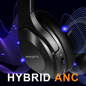 Maimi ANC Casque de jeu Hifi sans fil Écouteurs à réduction active du bruit <span class=keywords><strong>Bluetooth</strong></span> 5.3 Téléphone portable TWS Casque supra-auriculaire - Product Image 3