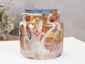 Tempat lilin silikon kustom besar bebas BPA cetakan seni Casting kerajinan Resin epoksi dengan tutup grosir alat kue