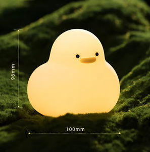 Lámpara Nocturna de Silicona con Forma de Pato, Linda Lámpara de Pato Recargable por USB, Lámpara de Noche Portátil con Forma de <span class=keywords><strong>Patito</strong></span> para la Habitación de Bebés - Product Image 6