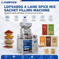 Machine d'emballage automatique multi-voies pour sachets de bouillon, d'assaisonnements, de granulés d'arôme et d'épices