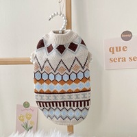 Pull en tricot pour chien de compagnie beige chaud en gros