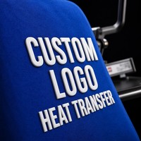 Étiquette thermocollante 3D en TPU gaufré, logo personnalisé pour chemise de golf, vêtements de sport, usine OEM, vente en gros, marque