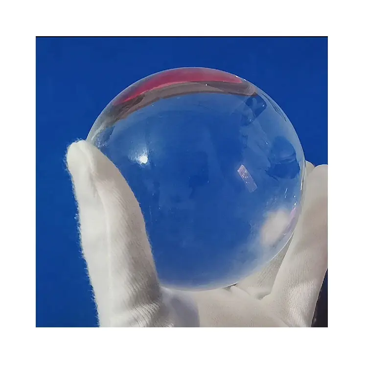 Customized Heat Resistance clear quartz crystal ball transparent quartz bead