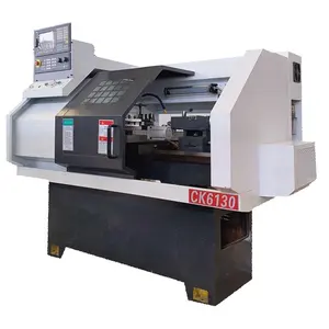 CK6130 220v tek fazlı cnc torna taret torna makinesi bar besleyici