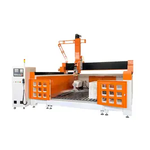 with 4th rotary axis 4 axis waving head ATC styrofoam eps foam cnc router eps foam milling cnc router machine