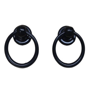Furniture Handle Ring Zinc Alloy Single Hole Drawer Pull Minimalist Design - Product Image 5