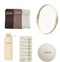 Bandes de résistance pour les fessiers avec logo personnalisé, antidérapantes, 3 niveaux, ensemble d'exercices de yoga et de fitness