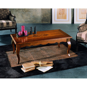 Tavolo intarsiato Madreperla con gambe rimovibili elegante Set da salotto - Product Image 1