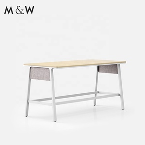 M & W dự án cuộc họp thiết kế nội thất mô-đun bàn hiện đại phổ biến văn phòng màu đen bàn hội nghị cao - Product Image 4