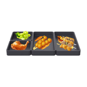 Juego de moldes de silicona gris para hornear, 4 piezas, bandeja antiadherente apta para horno, de calidad alimentaria, para hornear y asar a la parrilla - Product Image 3