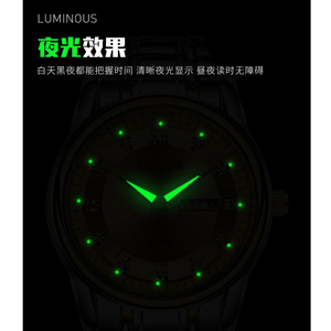 Reloj para hombre Woli con números grandes, reloj de cuarzo resistente al agua - Product Image 2