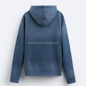 Fabricants de sweats à capuche oversize en coton vintage, sweats à capuche personnalisés à épaules tombantes, sweats en molleton français 800 g/m² pour hommes - Product Image 4