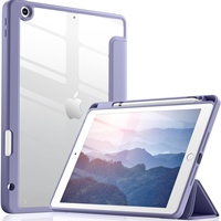 Funda para iPad 9.ª, 8.ª y 7.ª Generación de 10.2 Pulgadas, con Soporte Folio de Múltiples Ángulos de Visión y Porta Lápices