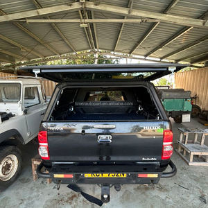 หมวกแก๊ปคลุมเตียงรถบรรทุกรถปิคอัพน้ำหนักเบาผ้าคลุมหลังคาแบบแข็งทำจาก<span class=keywords><strong>อลู</strong></span><span class=keywords><strong>มิ</strong></span><span class=keywords><strong>เนียม</strong></span>มี Windows tonneau สำหรับ HILUX 4<span class=keywords><strong>ประตู</strong></span> - Product Image 3