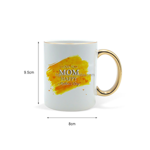 Mug en céramique à sublimation Topjlh avec logo personnalisé, bord doré, 11 oz, impression photo vibrante pour la marque de <span class=keywords><strong>café</strong></span>, les magasins de détail, les cadeaux promotionnels - Product Image 3