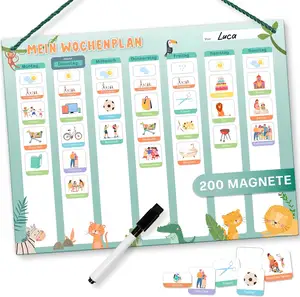 2024 cartellone settimanale magnetico per bambini per le vendite più calde per la casa