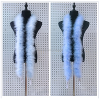 Vente en gros de 2m 40g de magnifiques boas colorés à motif blanchi pour chandelle et plumes de marabout pour les décorations de fête et de carnaval