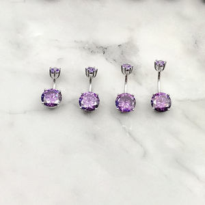 WMPR007 Round Zircon Navel Piercing 925 <strong>Sterling</strong> <strong>Silver</strong> <strong>Belly</strong> Ring for Women Body Jewelry Luxury Wedding <strong>Belly</strong> Button Ring - Product Image 5