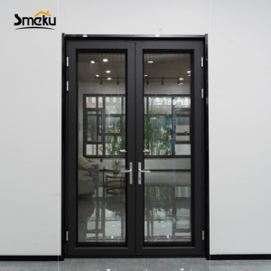 Système <span class=keywords><strong>de</strong></span> Portes Doubles en Aluminium Haute Performance, Design Moderne et Élégant, Robuste, pour Usage Commercial et Résidentiel - Product Image 1
