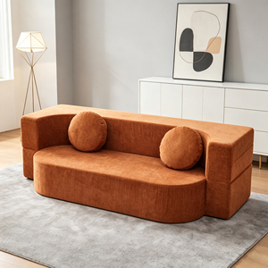 Divano Modulare - Divano Letto Vintage a Compressione Sottovuoto - Nuovo Modello - Per Soggiorno <span class=keywords><strong>e</strong></span> Camera da Letto di Piccole Dimensioni - Relax <span class=keywords><strong>e</strong></span> Pieghevole - Product Image 6