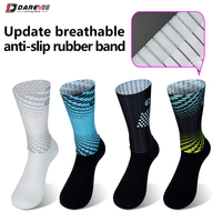 Chaussettes de sport pour homme Darevie, impression par sublimation, respirantes, pour le cyclisme