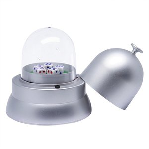 Copa <span class=keywords><strong>de</strong></span> Dados Eléctrica Automática <span class=keywords><strong>de</strong></span> Plata ABS al por Mayor con Cubierta Transparente <span class=keywords><strong>de</strong></span> PC, Genial <span class=keywords><strong>Juego</strong></span> <span class=keywords><strong>de</strong></span> Dados Automático Anti-Trampa para Juegos <span class=keywords><strong>de</strong></span> <span class=keywords><strong>Beber</strong></span> - Product Image 2