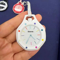 Montre de poche à mouvement mécanique en céramique de style dessin animé, avec bracelet en silicone, pour femmes et hommes