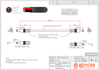 كابل تمديد 18AWG 12 فولت بطول 1 متر، موصل ذكر إلى ذكر DC 5.5*2.1 مم، عازل PVC، موصل نحاسي عاري لشرائط الإضاءة LED
