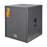 Subwoofer N118 de 18 pouces avec coque en bois et design de flight-case à bords en aluminium, robuste pour les enceintes de scène
