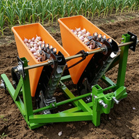 Machine à planter l'ail agricole, planteuse d'ail montée sur motoculteur avec haute précision