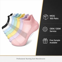 Chaussettes de course à compression personnalisées pour la cheville, respirantes, coupe basse, pour le sport, vente en gros, OEM, faible MOQ, professionnelles
