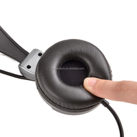 Promosi Harga Murah Headphone Gaming Terbaik Penjualan USB PC Headset Gaming dengan Mikrofon Yang Dapat Diputar untuk Komputer