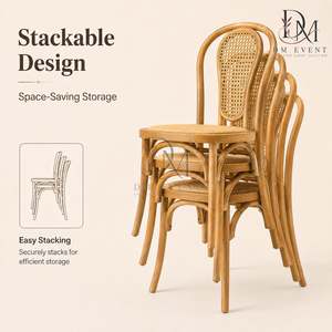 Chaise à dossier en bois courbé pour réceptions de mariage, événements de restauration et sièges commerciaux en gros - Product Image 5