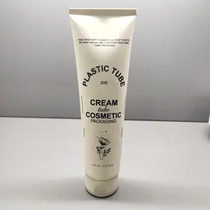 Tubo de plástico para embalagem de loção, protetor solar, frascos tipo prensa de compressão, 30ml, 150ml, creme para as mãos, tubo cosmético