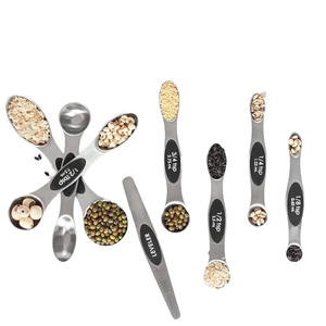 Maatlepel Roestvrijstalen Magnetische <span class=keywords><strong>Sucker</strong></span> Dubbelharige Multicolor Theelepel Bakgereedschap Meetgadgets - Product Image 3