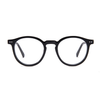Lunettes rondes italiennes colorées en acétate spécialisé de haute qualité montures de lunettes optiques en stock lunettes de lumière bleue pour ordinateur