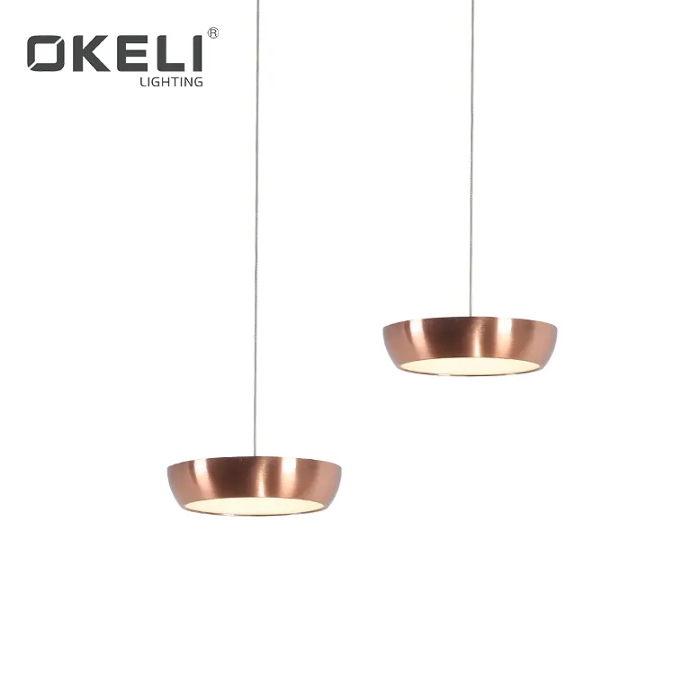 Zhuokil — lampe led suspendue circulaire en aluminium au plafond, design moderne, montage en surface, idéal pour un hôtel, 12/18/24w