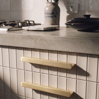 Poignées de meuble en laiton massif de luxe Maxery, poignées de tiroir modernes en or brossé, quincaillerie minimaliste pour armoires de cuisine, poignées de meubles