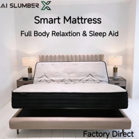 Intelligente, verstellbare Heizmassagematratze, Einzel- oder Doppelgröße, elektrisches Hebebett, langlebiger, umweltfreundlicher Baumwollbezug, ≥28 cm