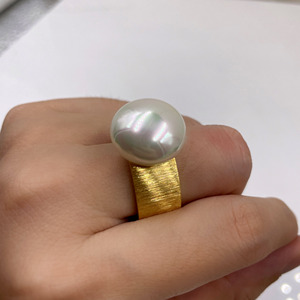 Bán Buôn Nhẫn Đơn Giản Với Ngọc Trai Quyến Rũ Nhẫn Thời Trang Nữ Bán Nhẫn Trang Sức Hàn Quốc Bằng Thép Không Gỉ - Product Image 6