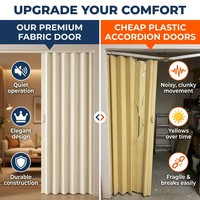 Porte pliante horizontale intégrée en polyester JSL RV, légère, durable, noire/grise/beige, sur mesure