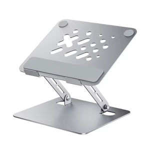 Support Ergonomique pour Ordinateur Portable en Aluminium, Rotation à 360°, Réglable en Hauteur, Construction Entièrement Métallique, Support Portable pour Bureau et Domicile - Product Image 1