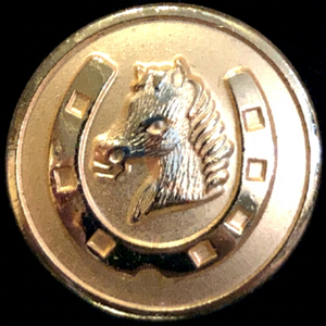 Boutons-pression pour uniforme équestre de cérémonie, style tige, en laiton, plaqué or et argent, écologiques, ronds, avec logo personnalisé - Product Image 1