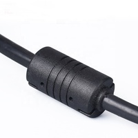 Negro, 10m usb 2,0 a macho a un cable macho con 1pcs IC 2pcs ferritas en stock