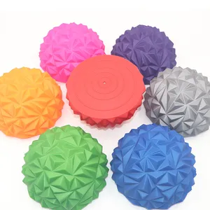 New Style Anti Burst Pvc Körper Fuß punkt Massage Yoga Half Ball Tritts teine für Balance Ball Training